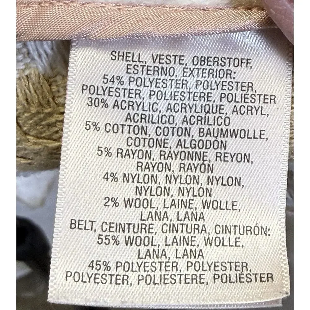 Elevenses Anthropologie Belted Jacket Women’s Sz M/L Kimono Coat Houndstooth - Picture 9 of 15